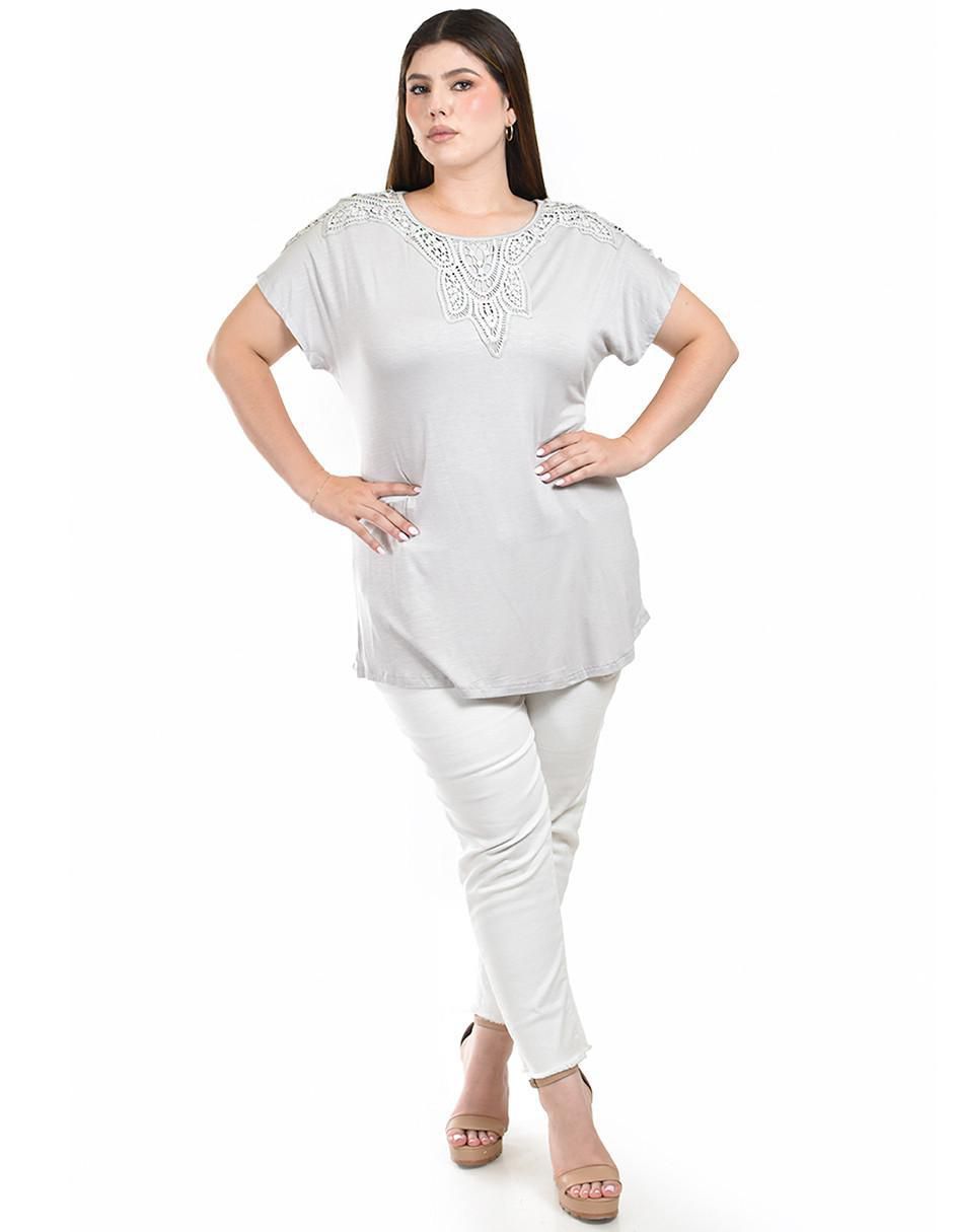 Blusa manga corta para mujer 4
