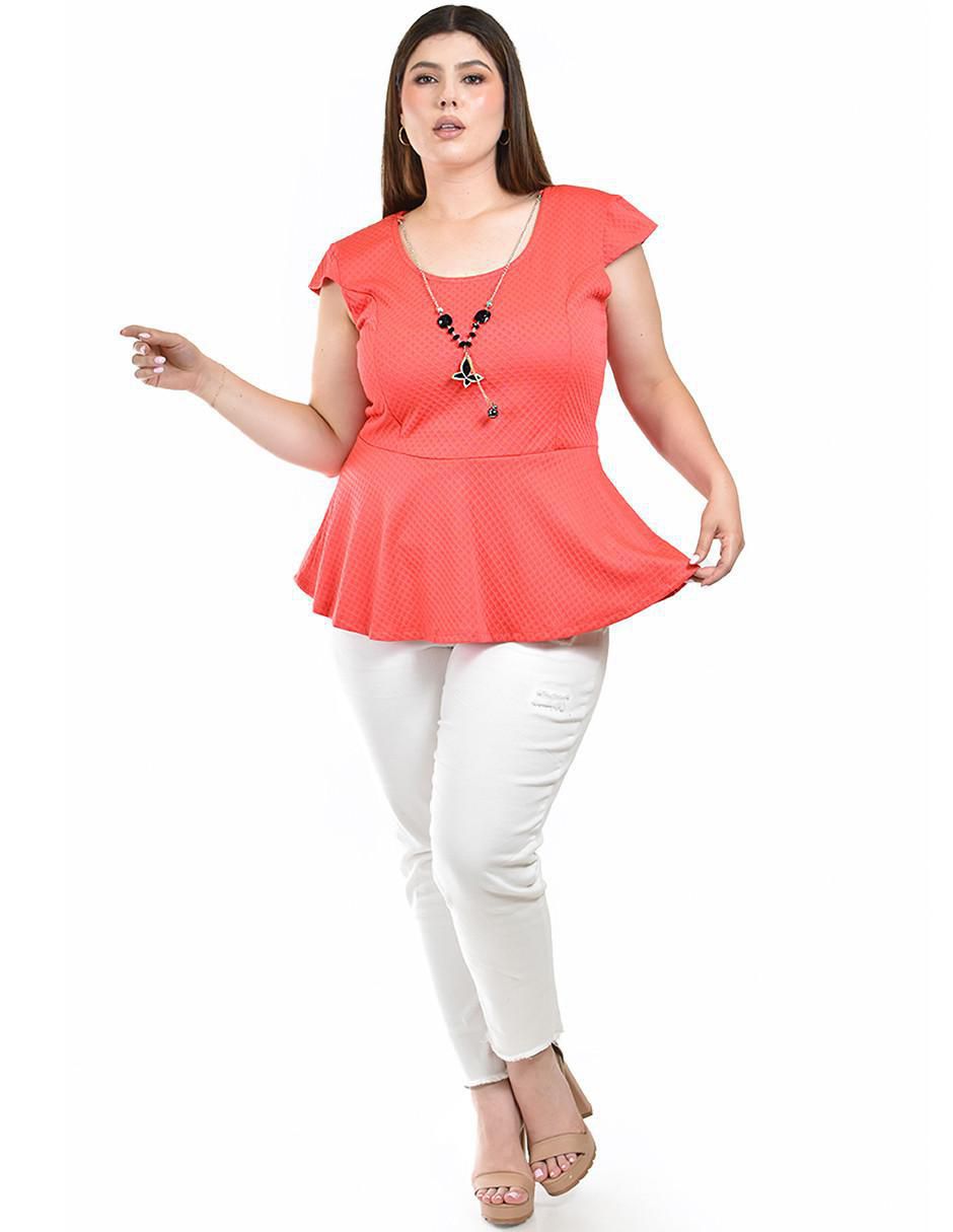 Blusa manga corta para mujer 4
