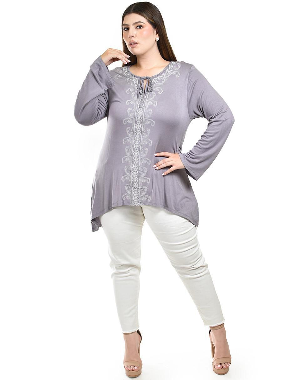 Blusa manga larga para mujer 4