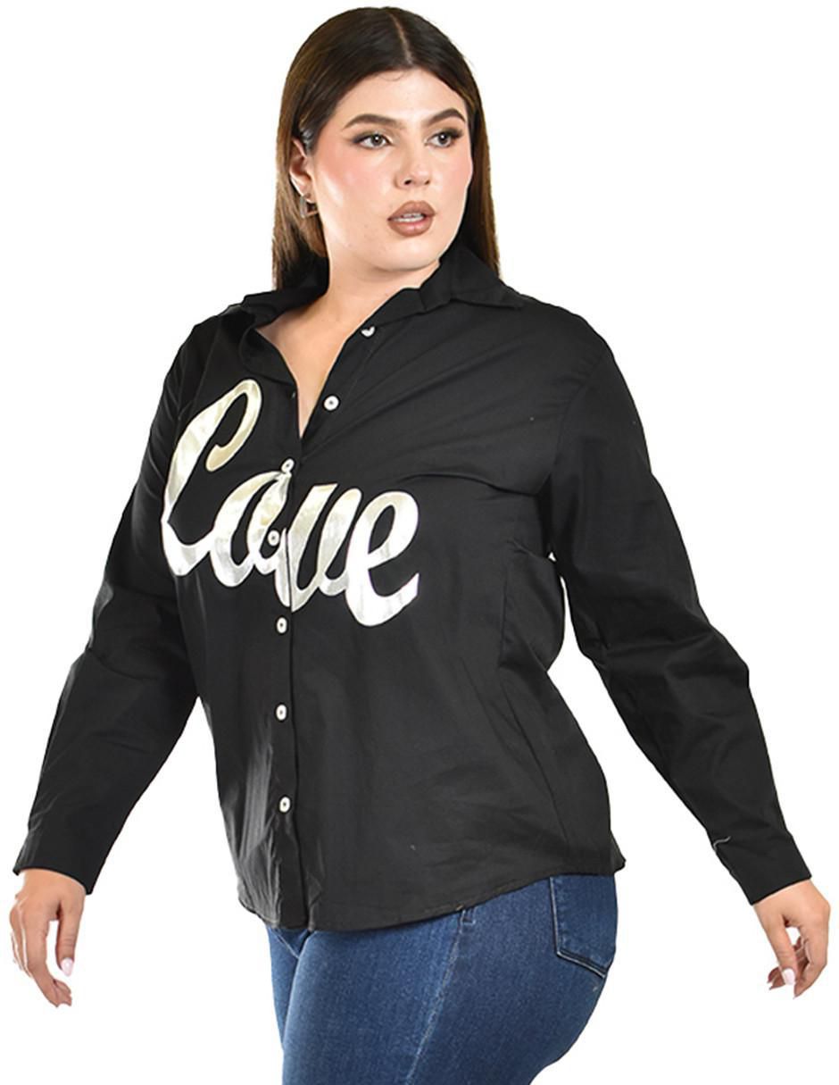 Blusa camisera manga larga para mujer 2
