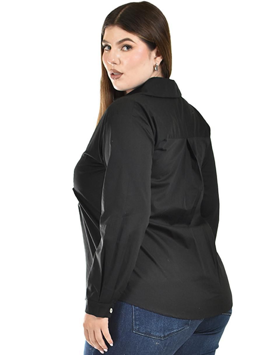Blusa camisera manga larga para mujer 3