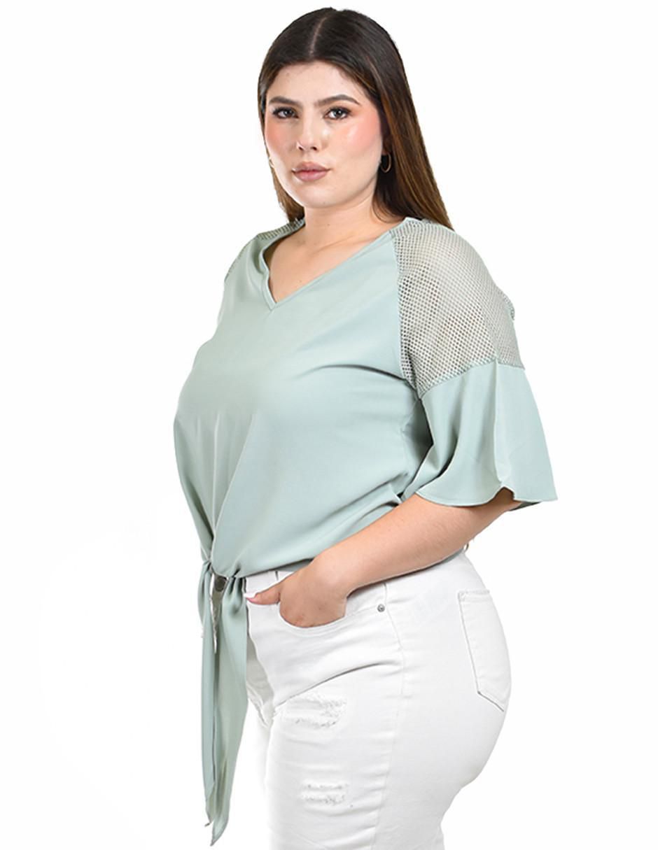 Blusa manga al codo para mujer 2
