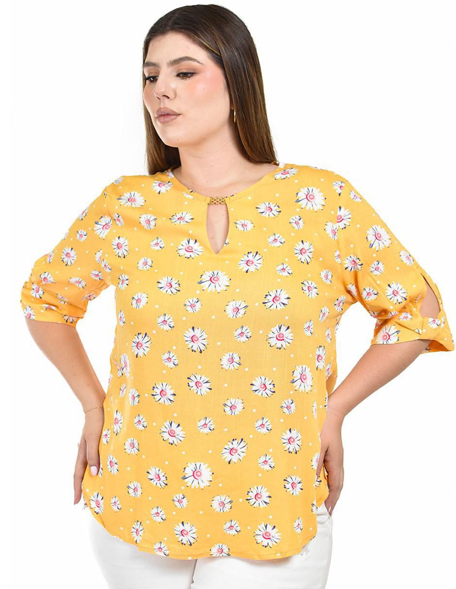 Blusa manga 3/4 para mujer Blusa manga 3/4 para mujer