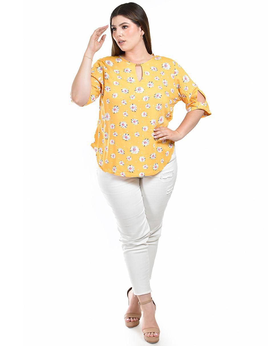 Blusa manga 3/4 para mujer 4