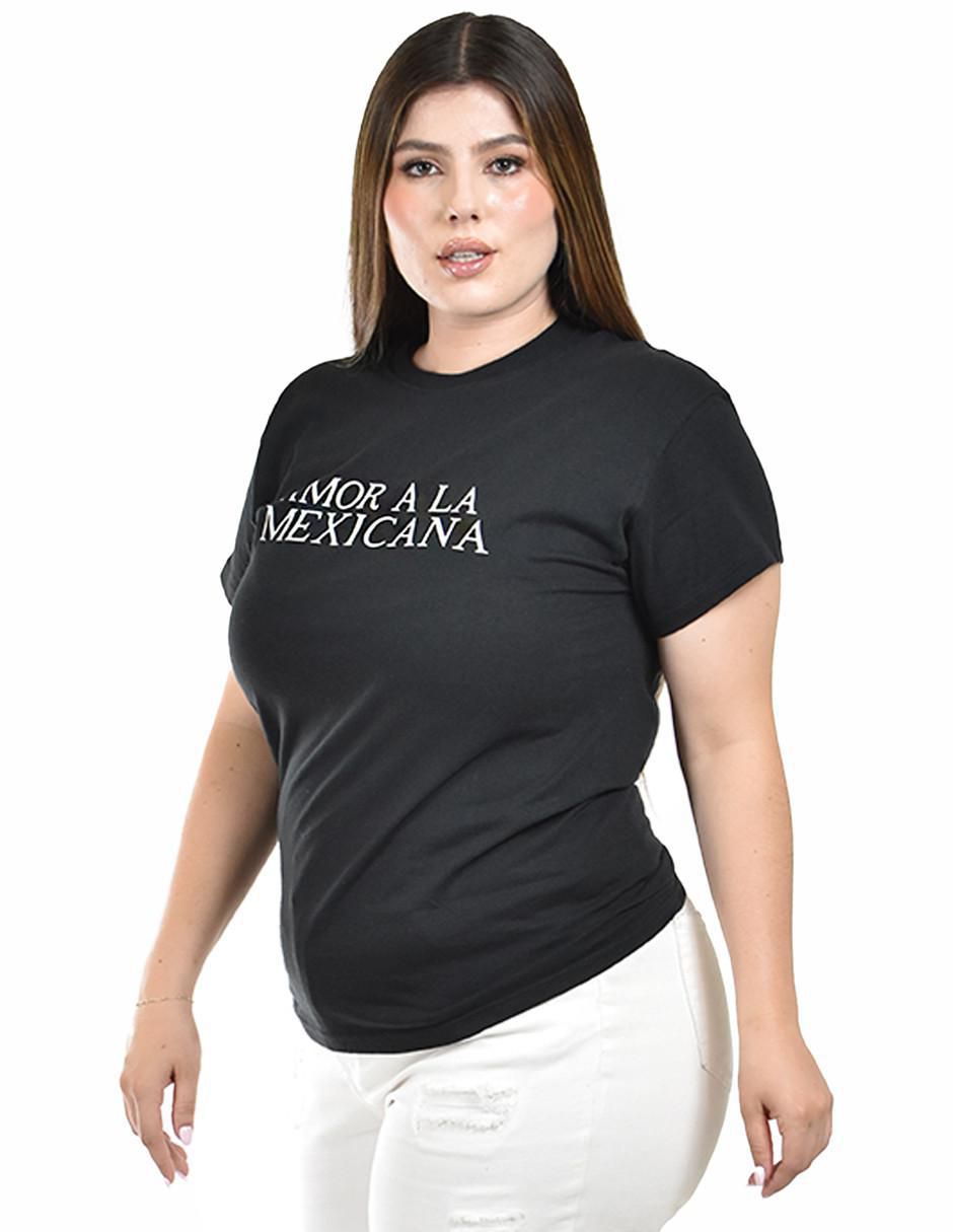 Playera manga corta cuello redondo para mujer 2