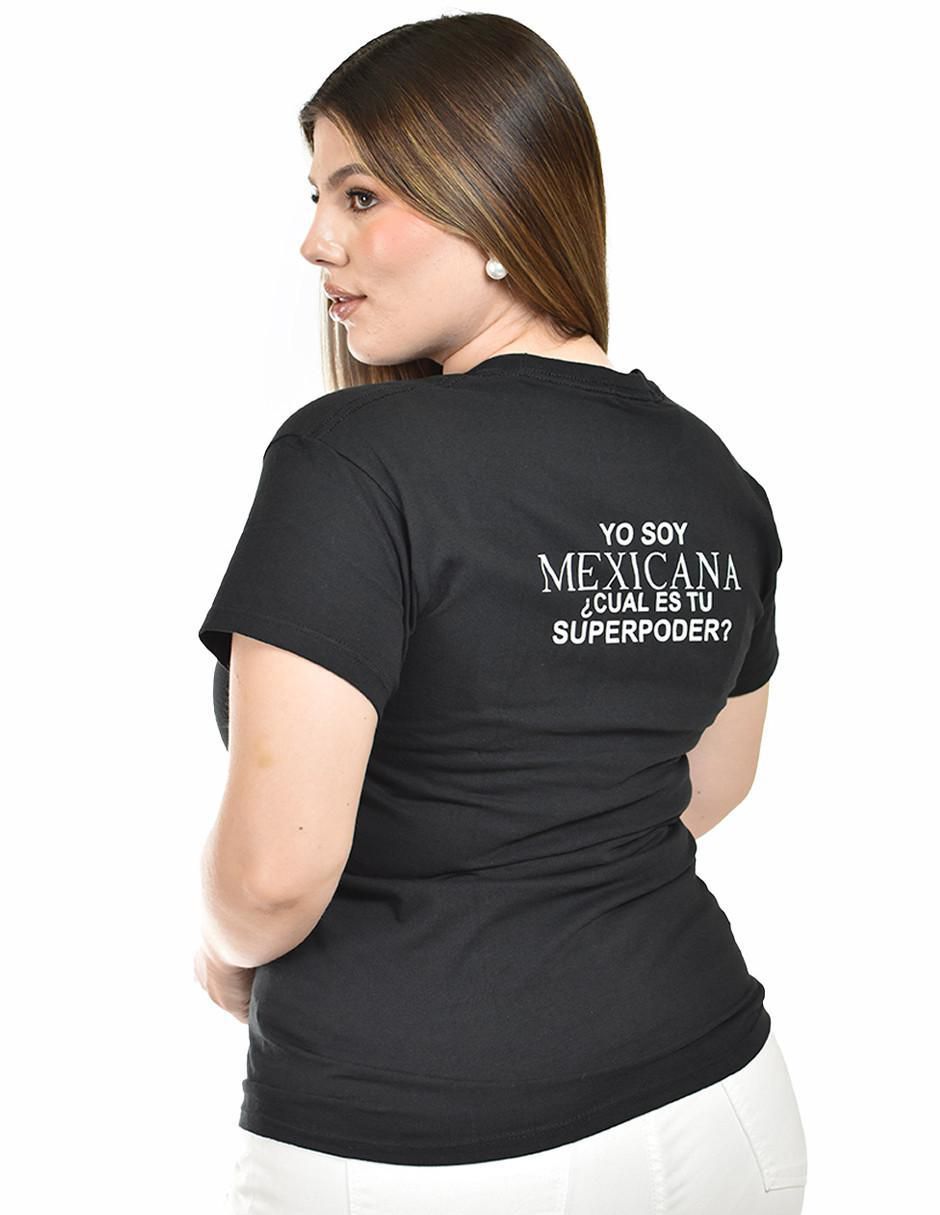 Playera manga corta cuello redondo para mujer 3