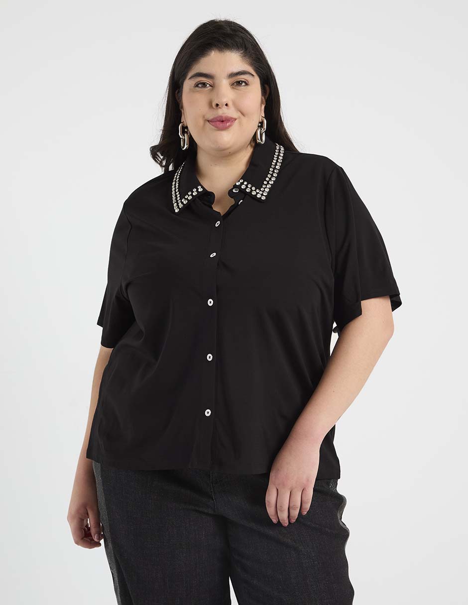 Camisa manga corta para mujer
