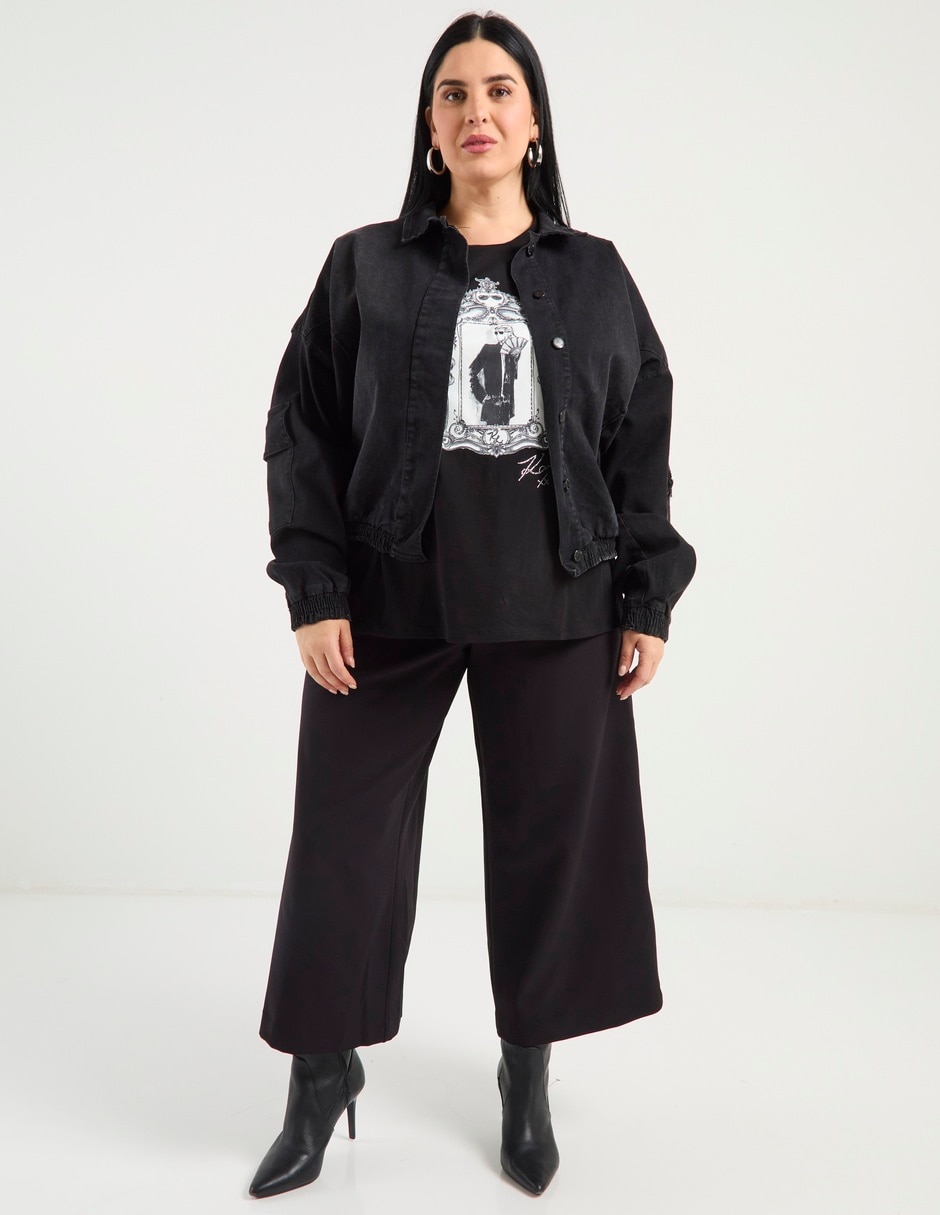 Playera manga corta cuello redondo para mujer 2
