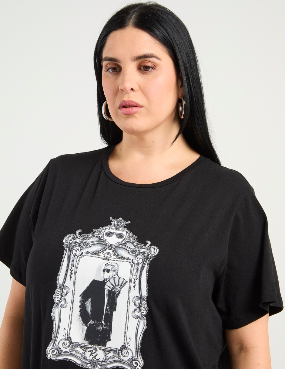 Playera manga corta cuello redondo para mujer 4