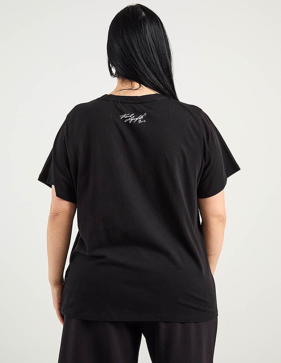 Playera manga corta cuello redondo para mujer 6