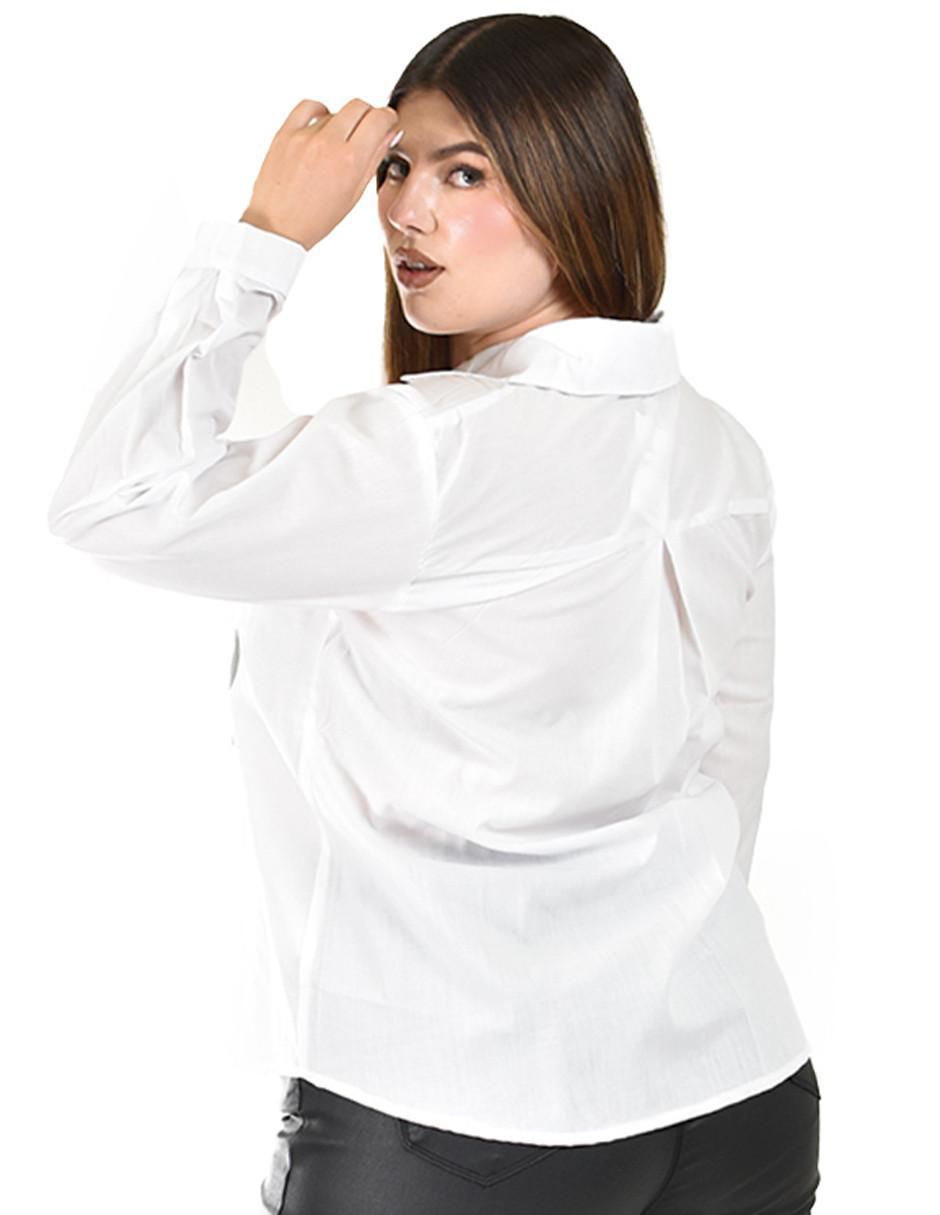 Blusa camisera manga larga para mujer 3