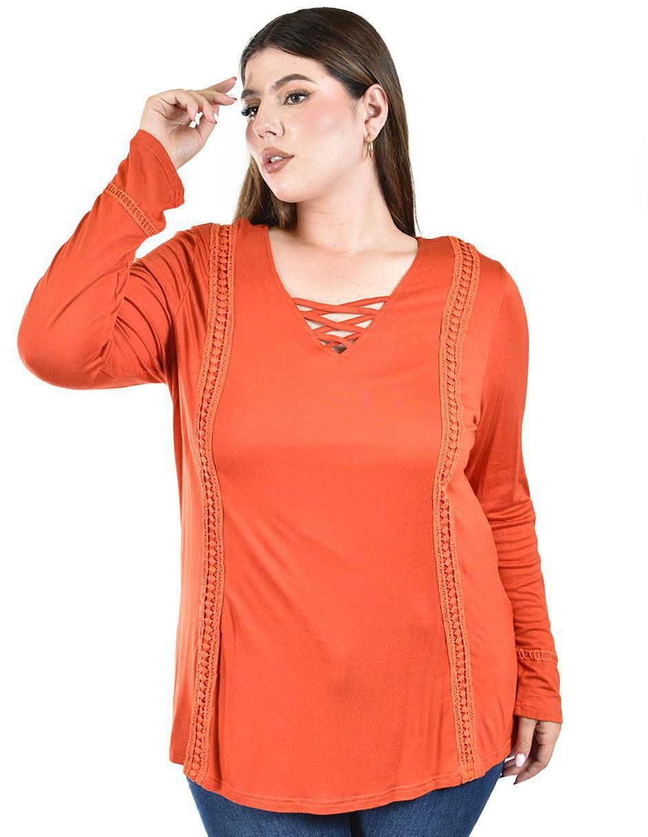 Blusa manga larga para mujer 4