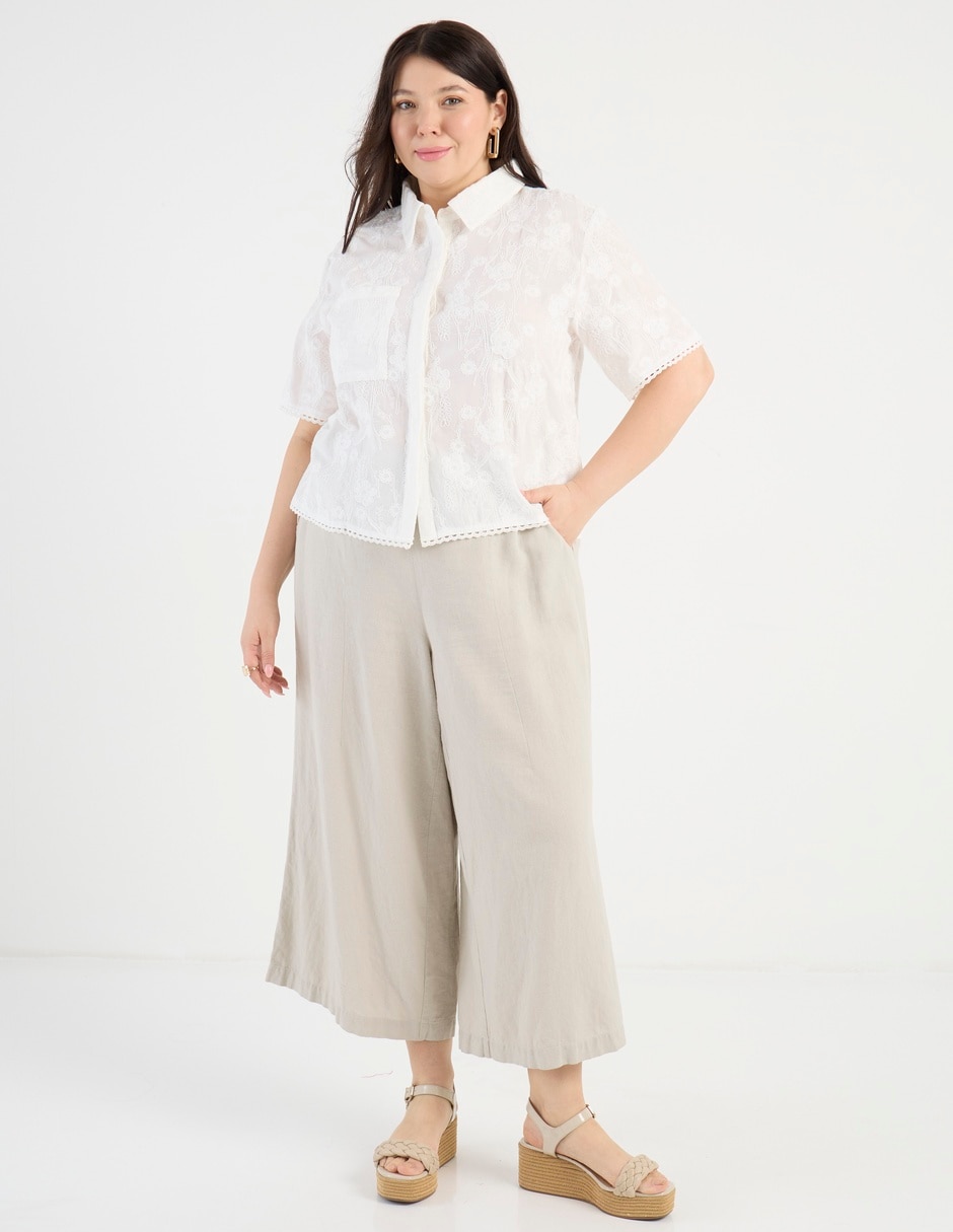 Blusa manga al codo para mujer 8