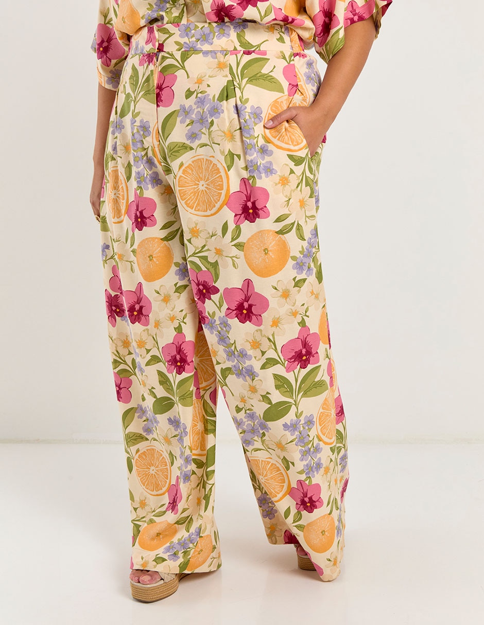 Pantalón relaxed amplio para mujer