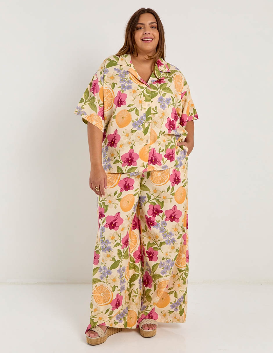Pantalón relaxed amplio para mujer 2