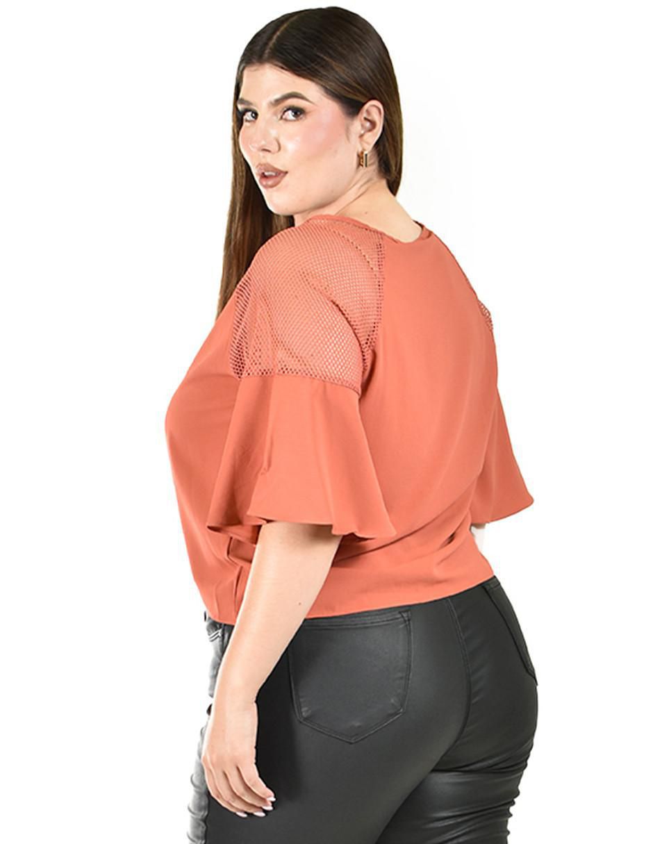 Blusa manga al codo para mujer 3