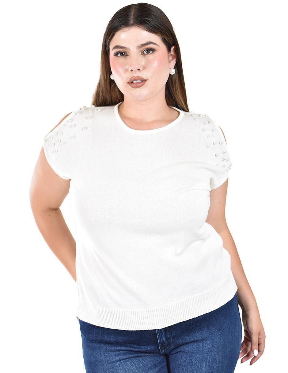 Blusa manga corta para mujer