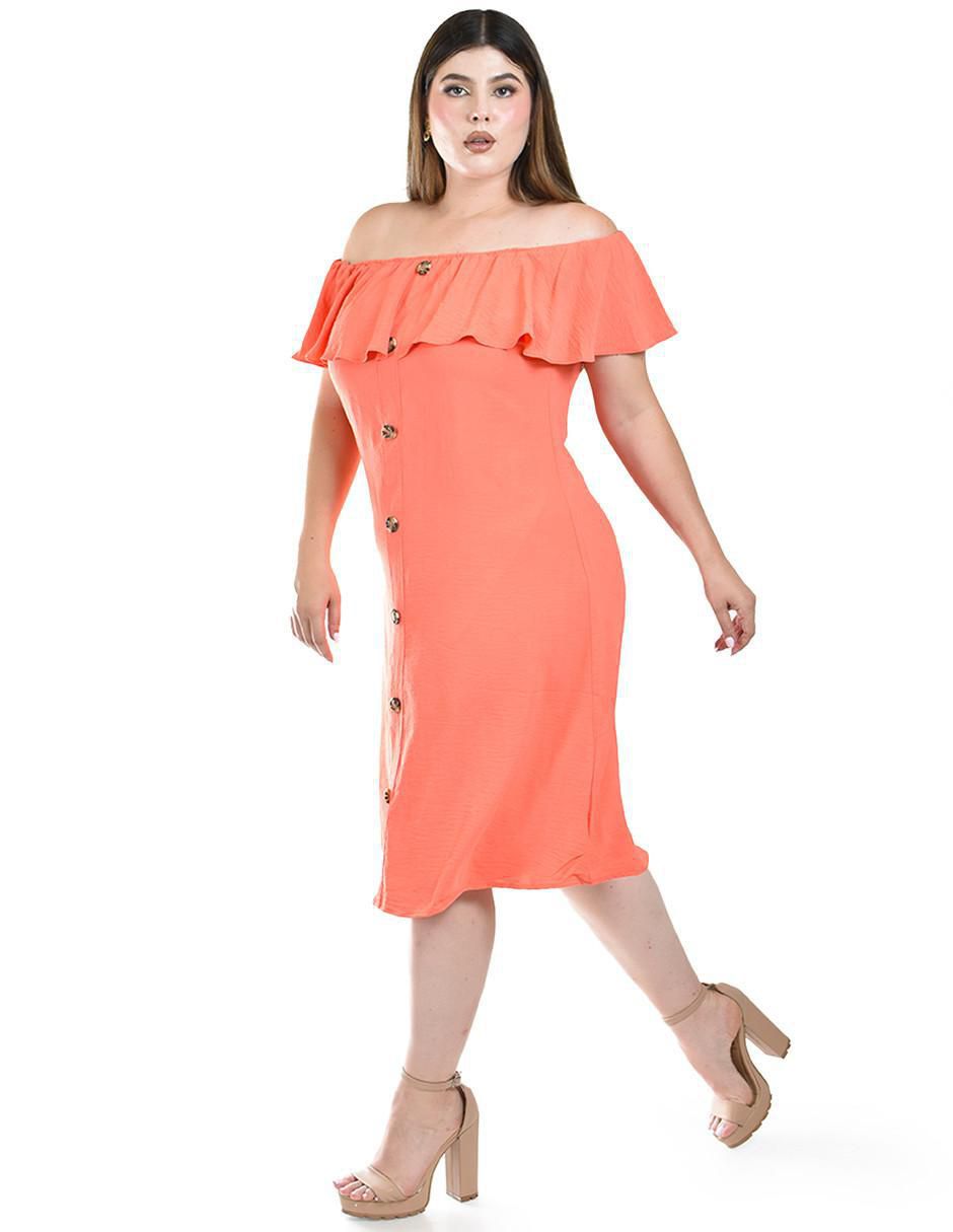 Vestido a la rodilla casual para mujer 2