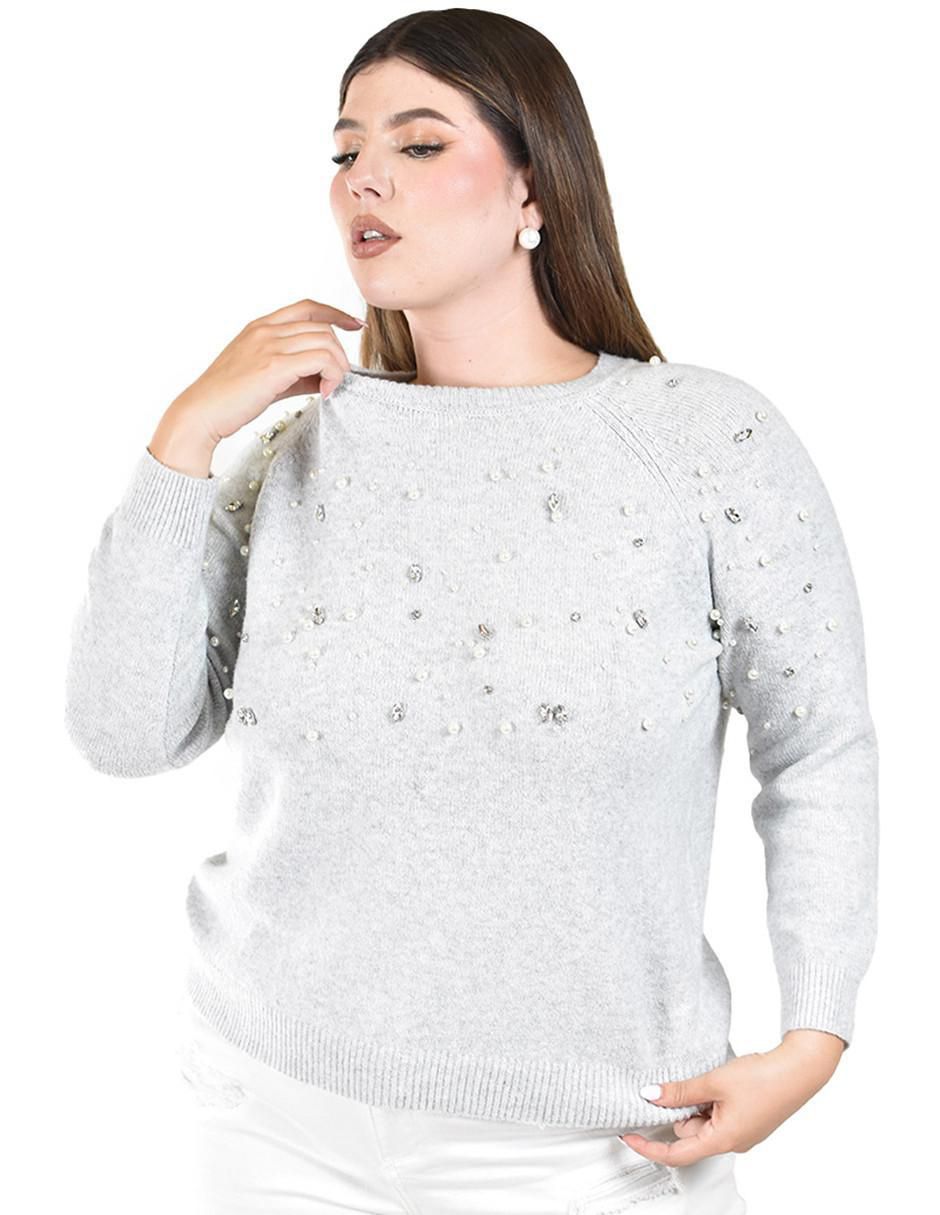 Suéter cuello redondo para mujer Suéter cuello redondo para mujer