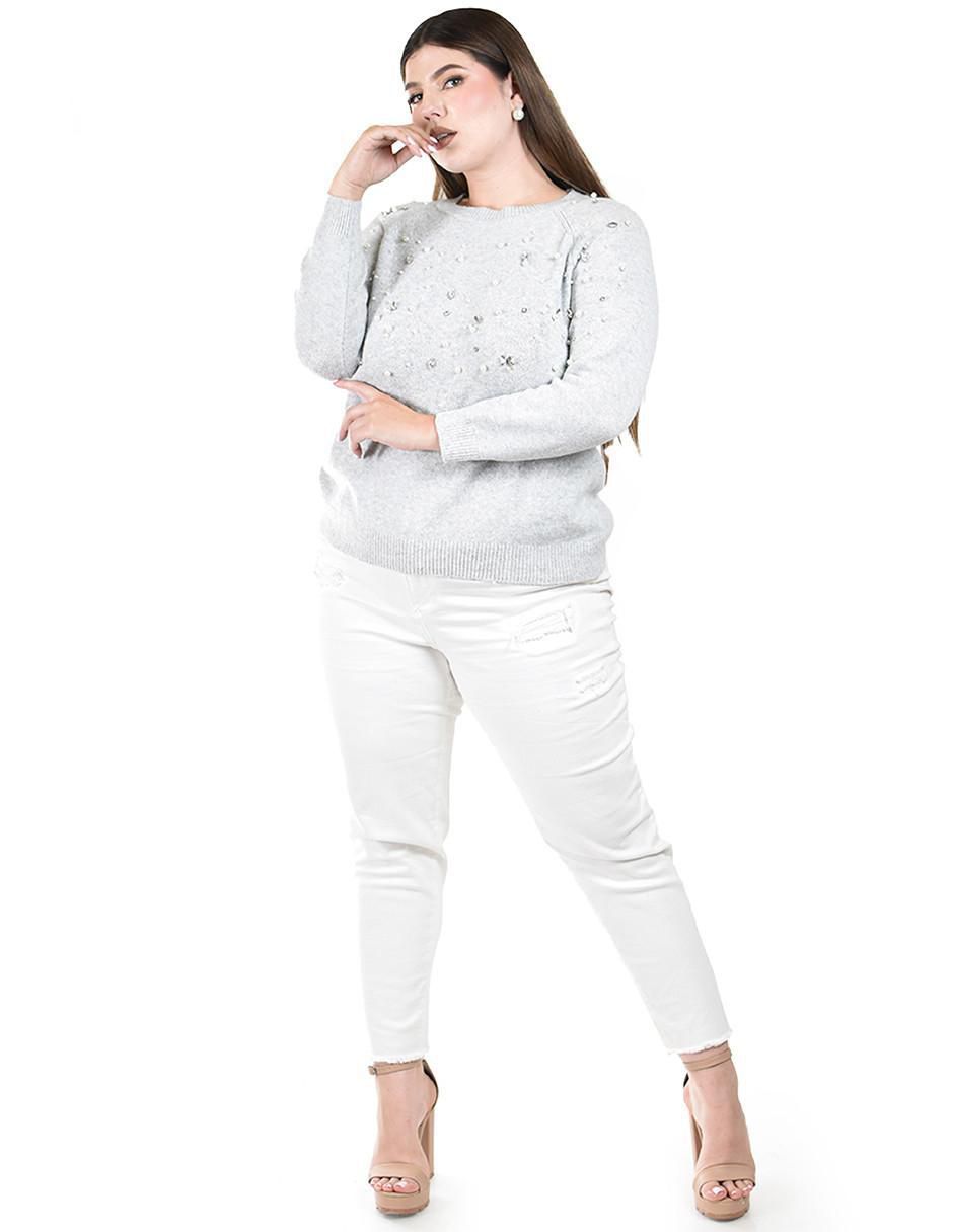 Suéter cuello redondo para mujer 6
