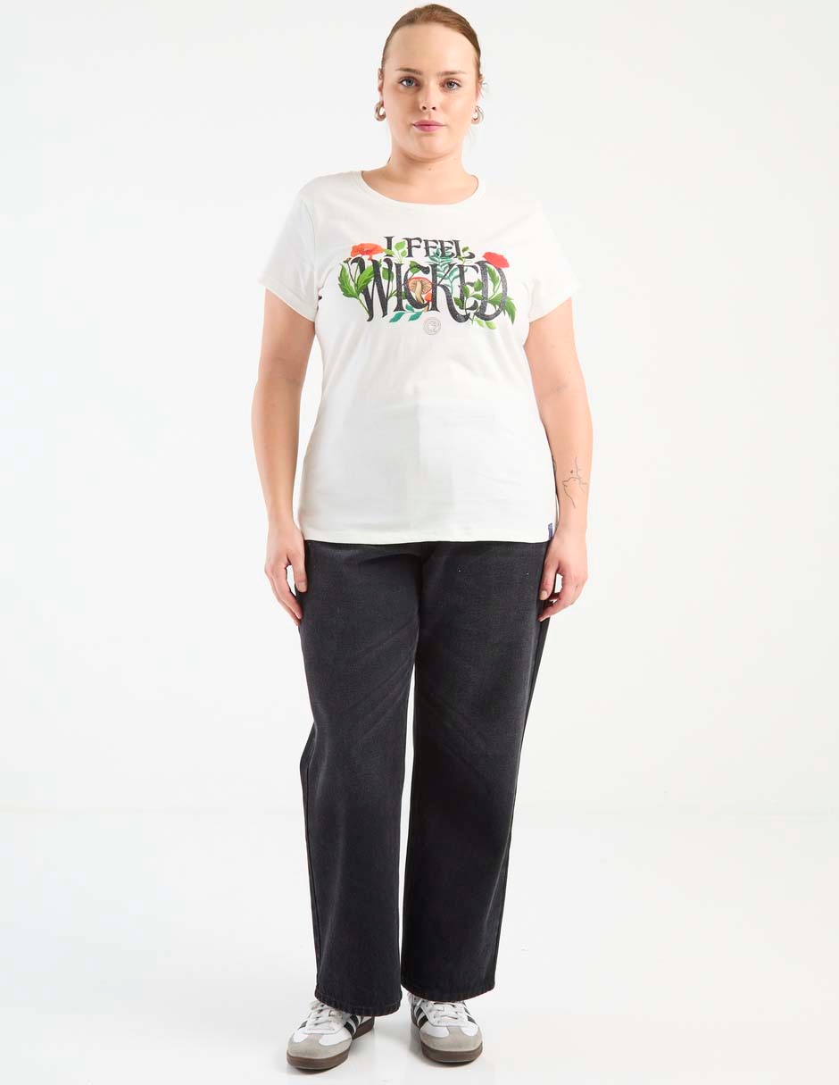 Playera manga corta cuello redondo para mujer 3