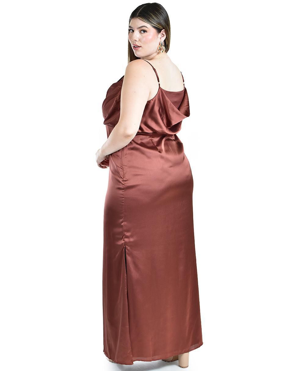 Vestido maxi de fiesta escote cuadrado 3