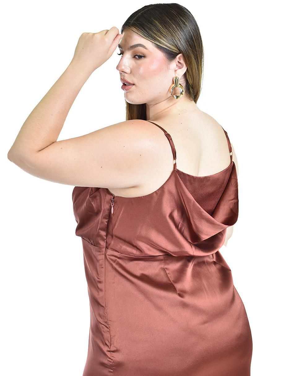 Vestido maxi de fiesta escote cuadrado 4