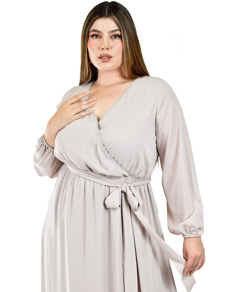 Vestido maxi de fiesta escote V 4