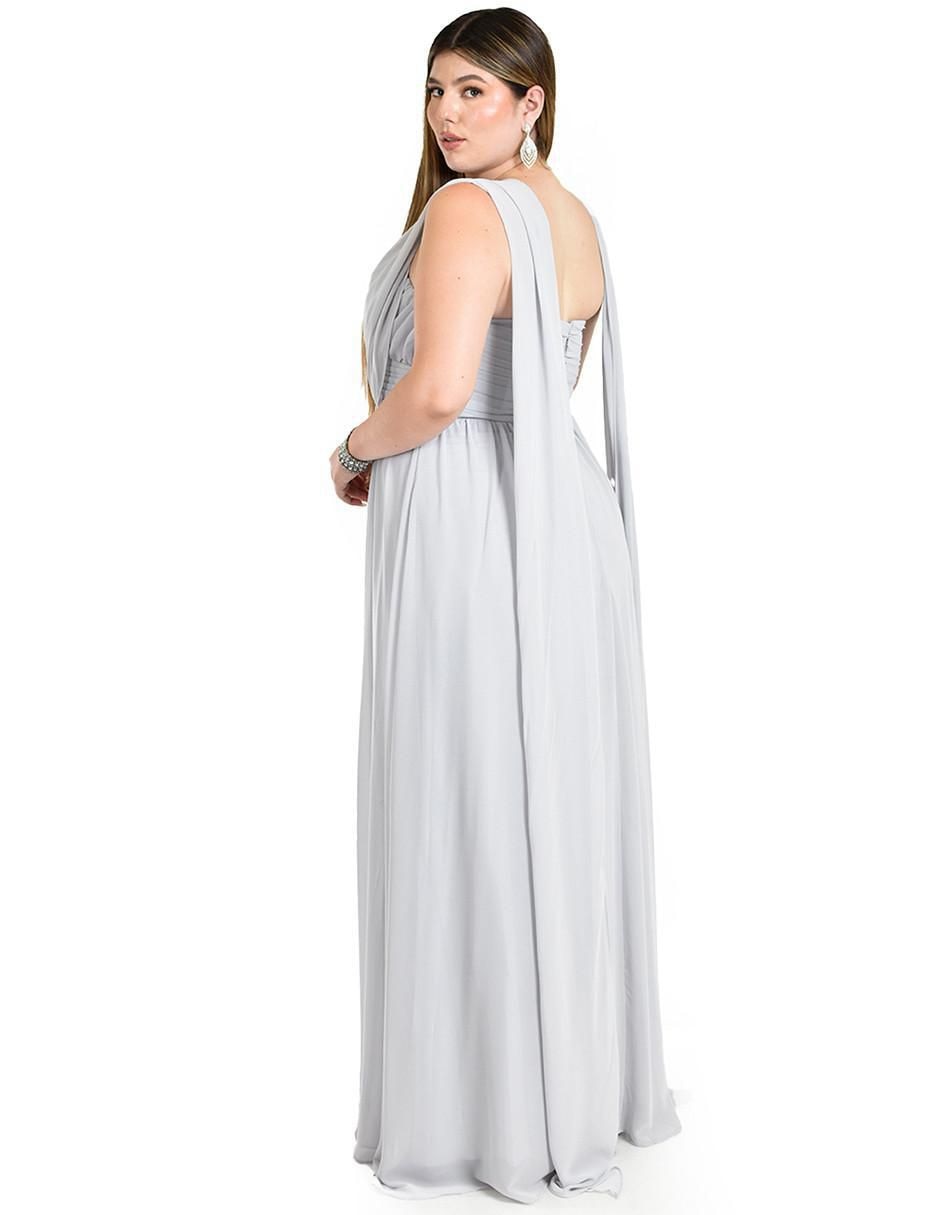 Vestido maxi de fiesta escote corazón 3