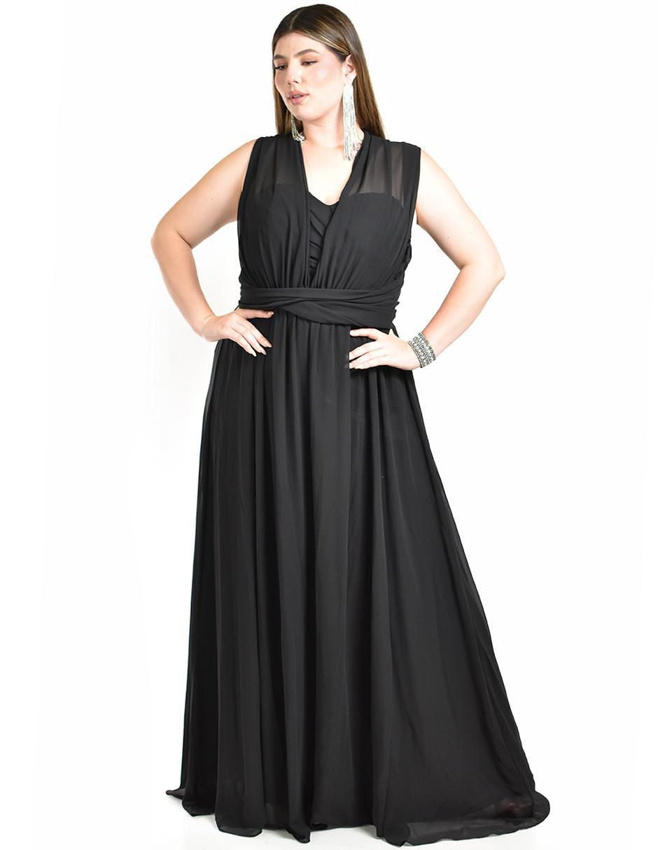 Vestido maxi de fiesta escote corazón 3