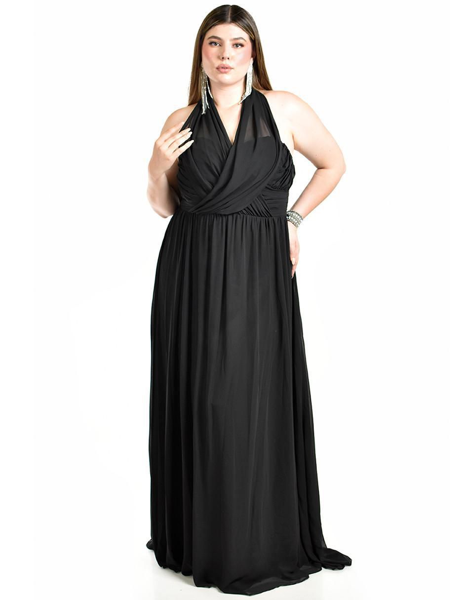 Vestido maxi de fiesta escote corazón 5