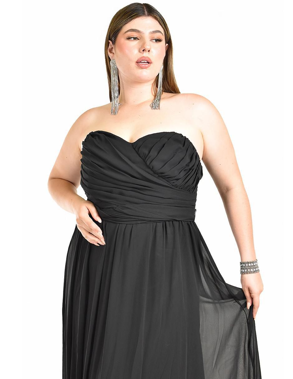 Vestido maxi de fiesta escote corazón 7