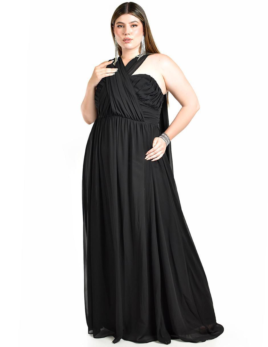 Vestido maxi de fiesta escote corazón 9