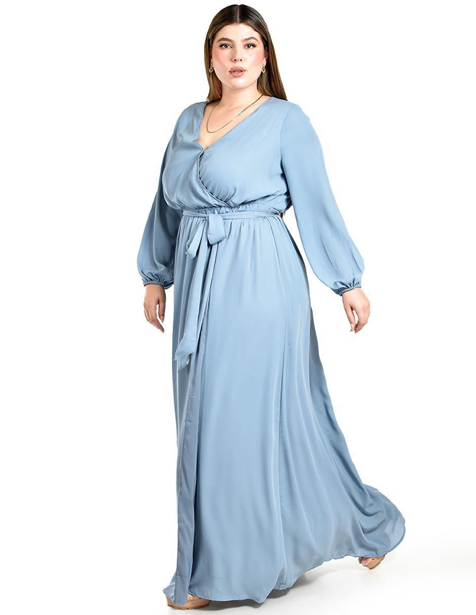 Vestido maxi de fiesta escote V 2