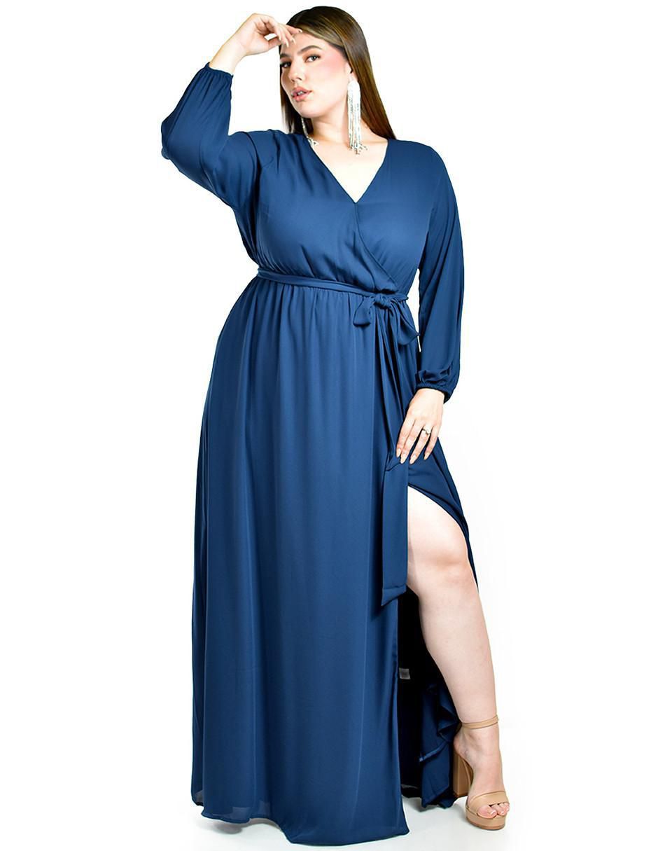 Vestido maxi de fiesta escote V Vestido maxi de fiesta escote V