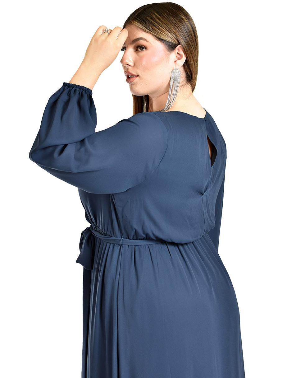 Vestido maxi de fiesta escote V 4