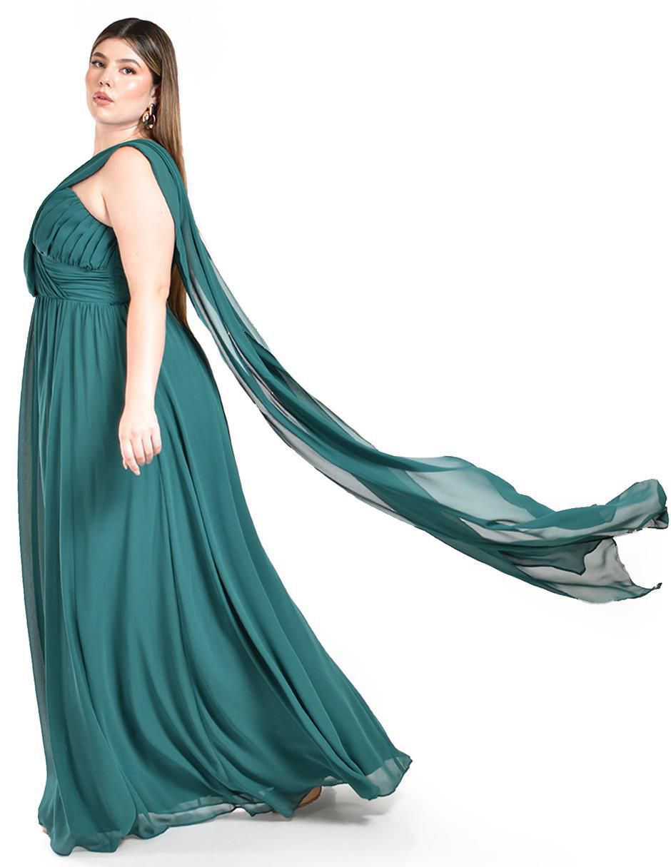 Vestido maxi de fiesta escote corazón 2