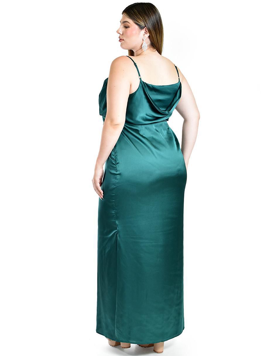 Vestido maxi de fiesta escote cuadrado 3