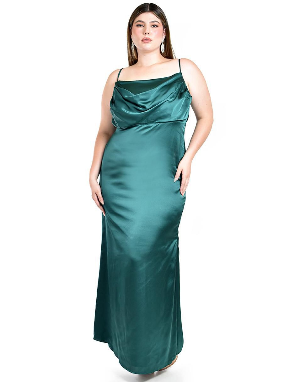 Vestido maxi de fiesta escote cuadrado 5