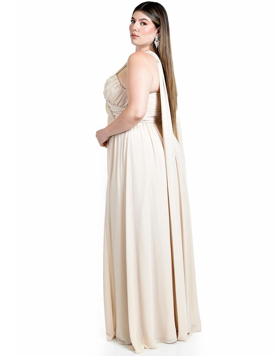 Vestido maxi de fiesta escote corazón 3