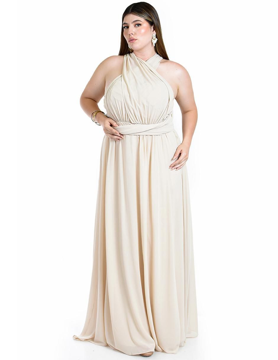 Vestido maxi de fiesta escote corazón 8