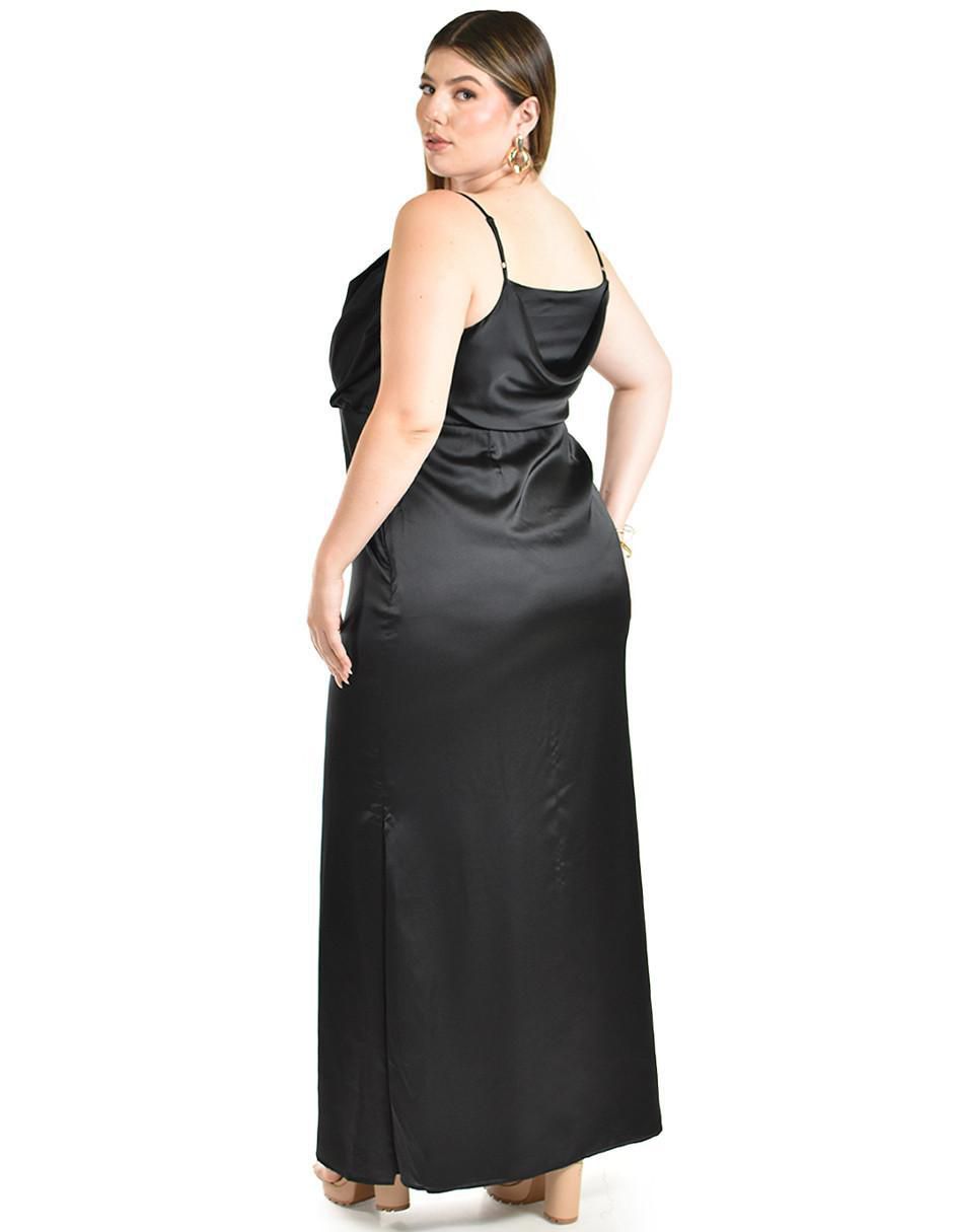 Vestido maxi de fiesta escote cuadrado 3