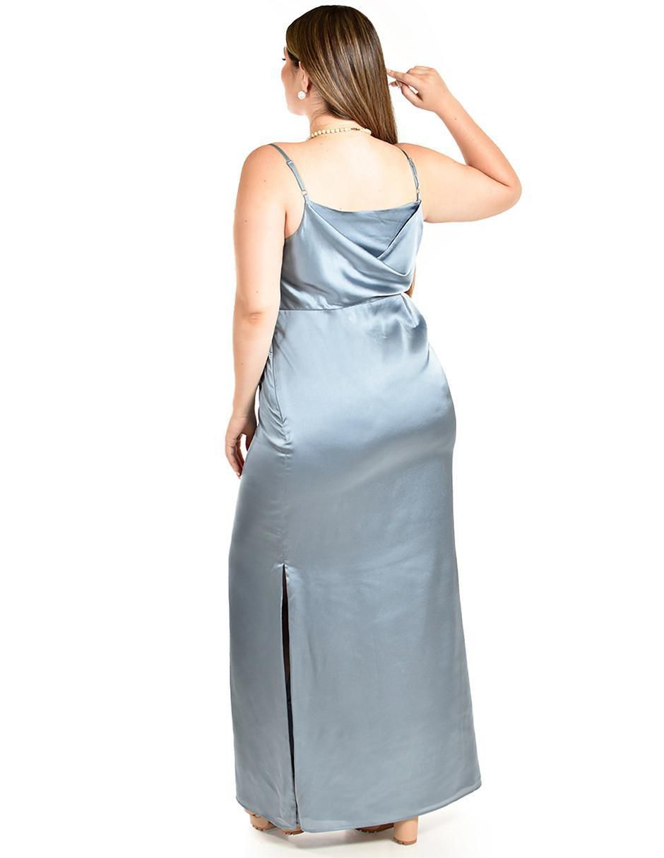 Vestido maxi de fiesta escote cuadrado 3