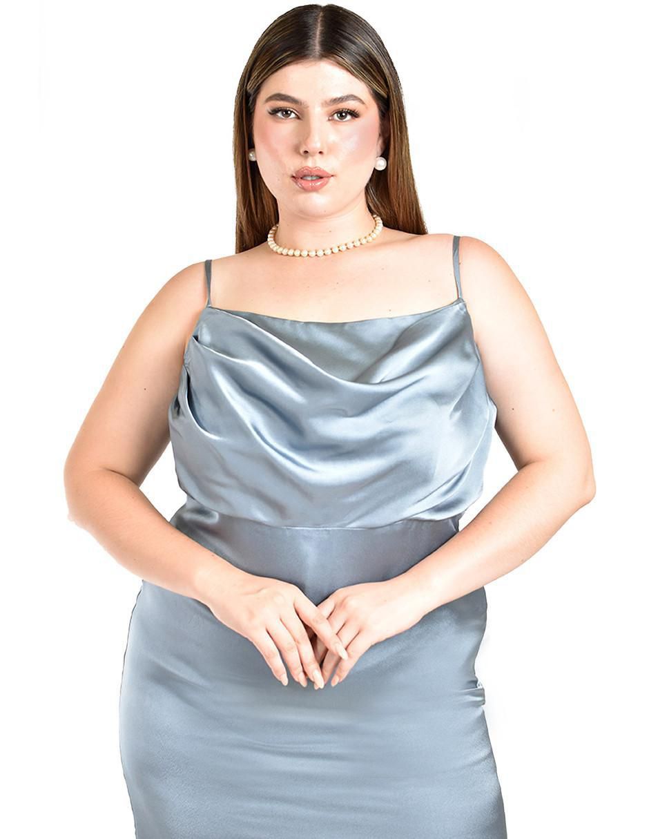 Vestido maxi de fiesta escote cuadrado 4