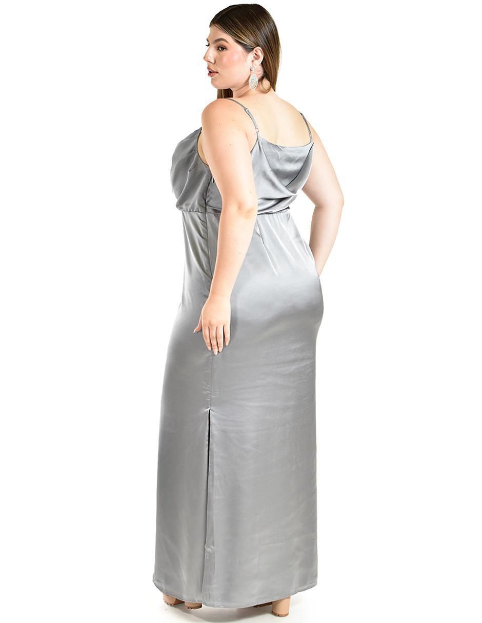 Vestido maxi de fiesta escote cuadrado 3