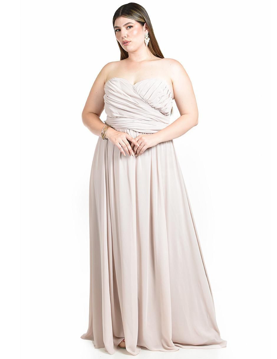 Vestido maxi de fiesta escote corazón Vestido maxi de fiesta escote corazón