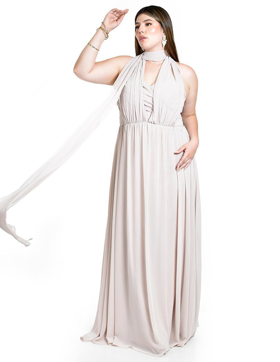 Vestido maxi de fiesta escote corazón 6