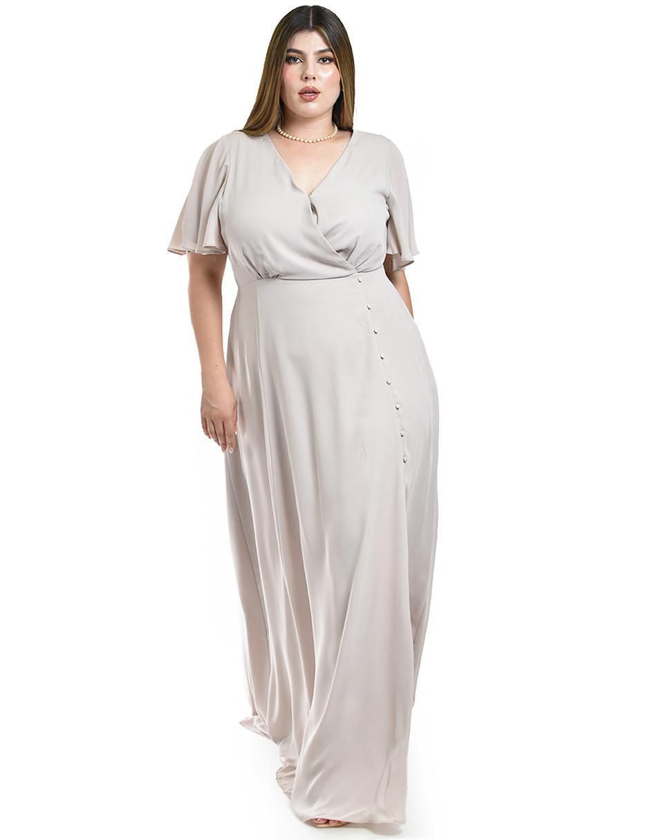 Vestido maxi de fiesta escote V Vestido maxi de fiesta escote V