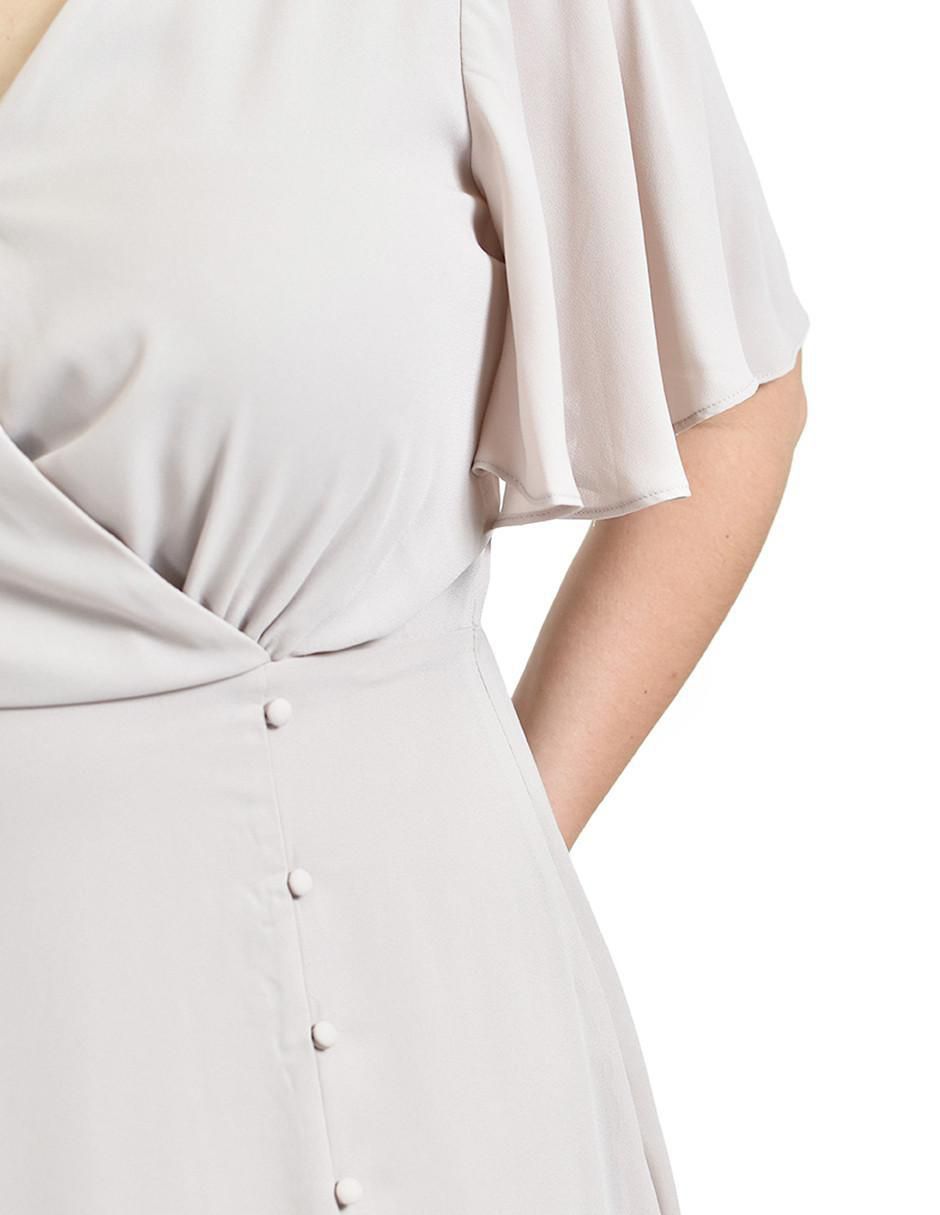 Vestido maxi de fiesta escote V 4