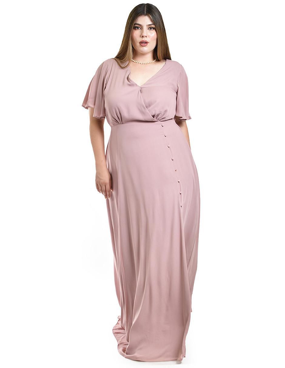Vestido maxi de fiesta escote V 5